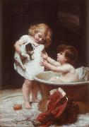 Frederick Morgan His turn next china oil painting artist